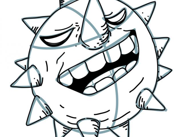 640x480 Drawn Clouds Sun Drawing