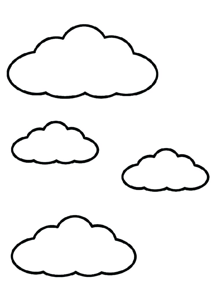 750x1000 Coloring Pages Of Clouds