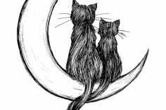 236x157 Crescent Moon Images For Drawing Face Line Free Outline