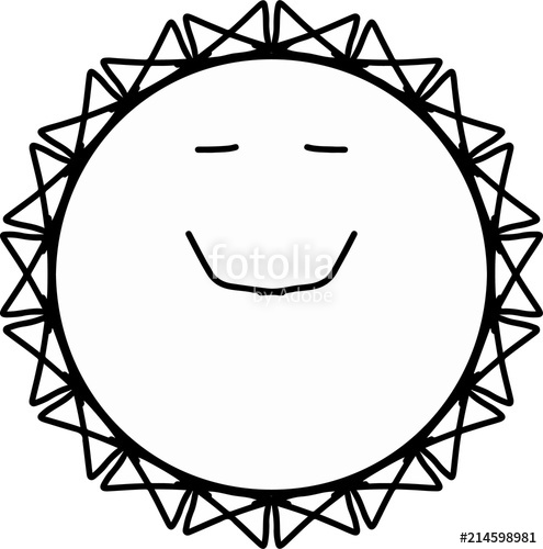 495x500 Kindly Shining Sun Cartoon Drawing Stock Photo And Royalty Free