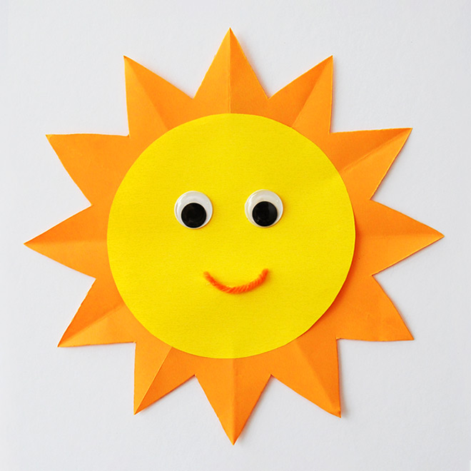 660x660 Paper Sun Kids' Crafts Fun Craft Ideas