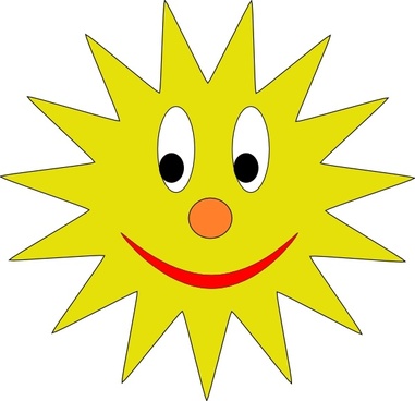381x368 Vector Drawing Sun Free Vector Download