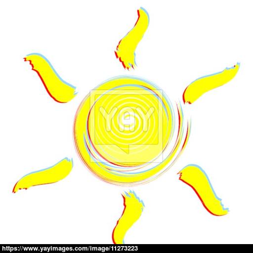 512x512 Sun Drawing Vector