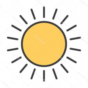 300x300 Simple Yellow Sun Drawing Vector Soidergi