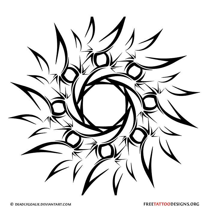 700x700 Sun Drawing Tattoo