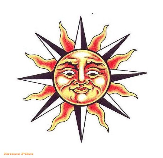 Sun Drawing Tattoo | Free download on ClipArtMag