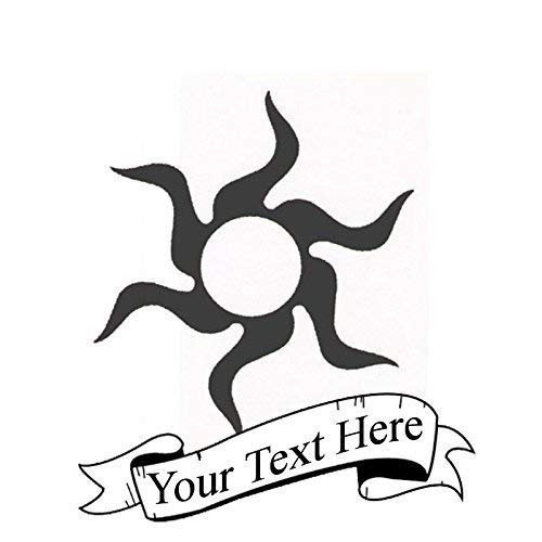 500x500 Custom Tribal Sun Temporary Tattoo Fake Removable