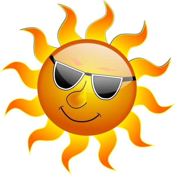 599x600 Summer Smile Sun Free Vector In Open Office Drawing