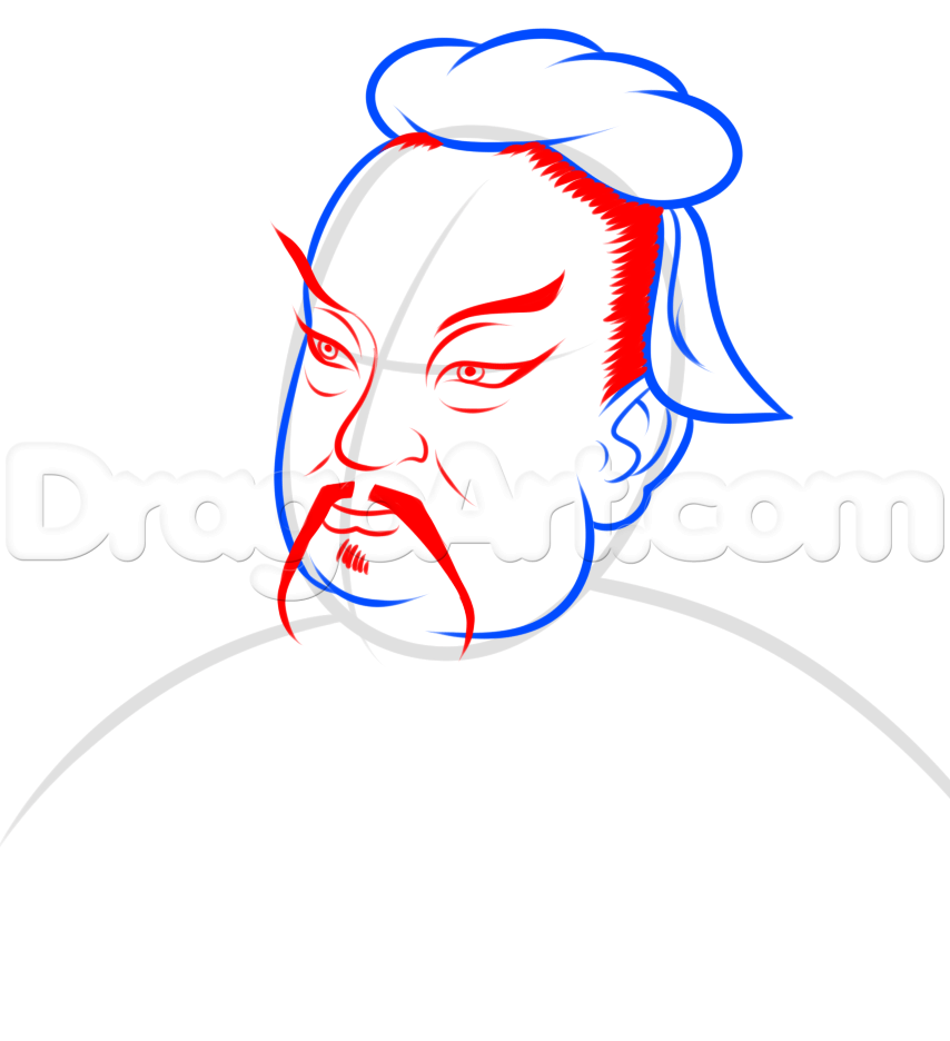 854x936 Drawing Sun Tzu, Step