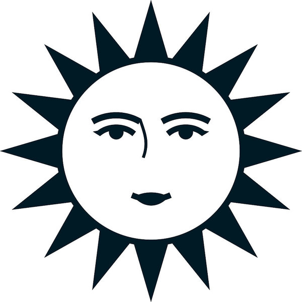 600x600 Vector Sun Face Isolated On White Background Art Print