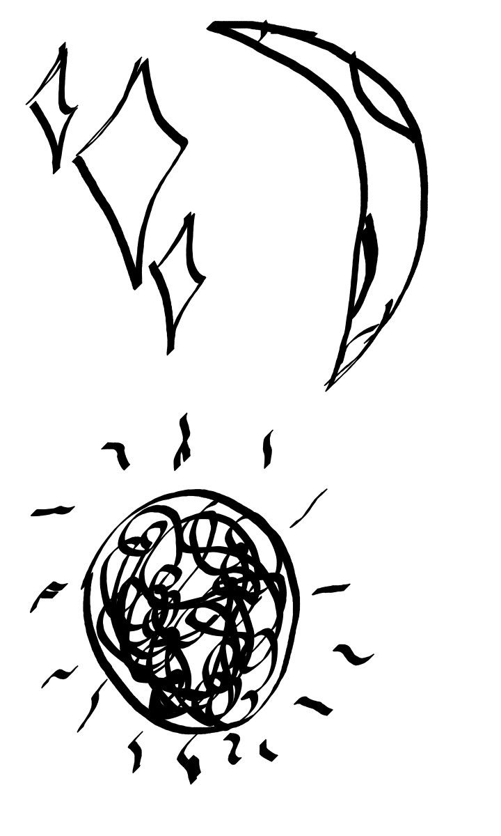 720x1200 Random Doodle Of The Sun,moon,and Stars Drawings That Are Made