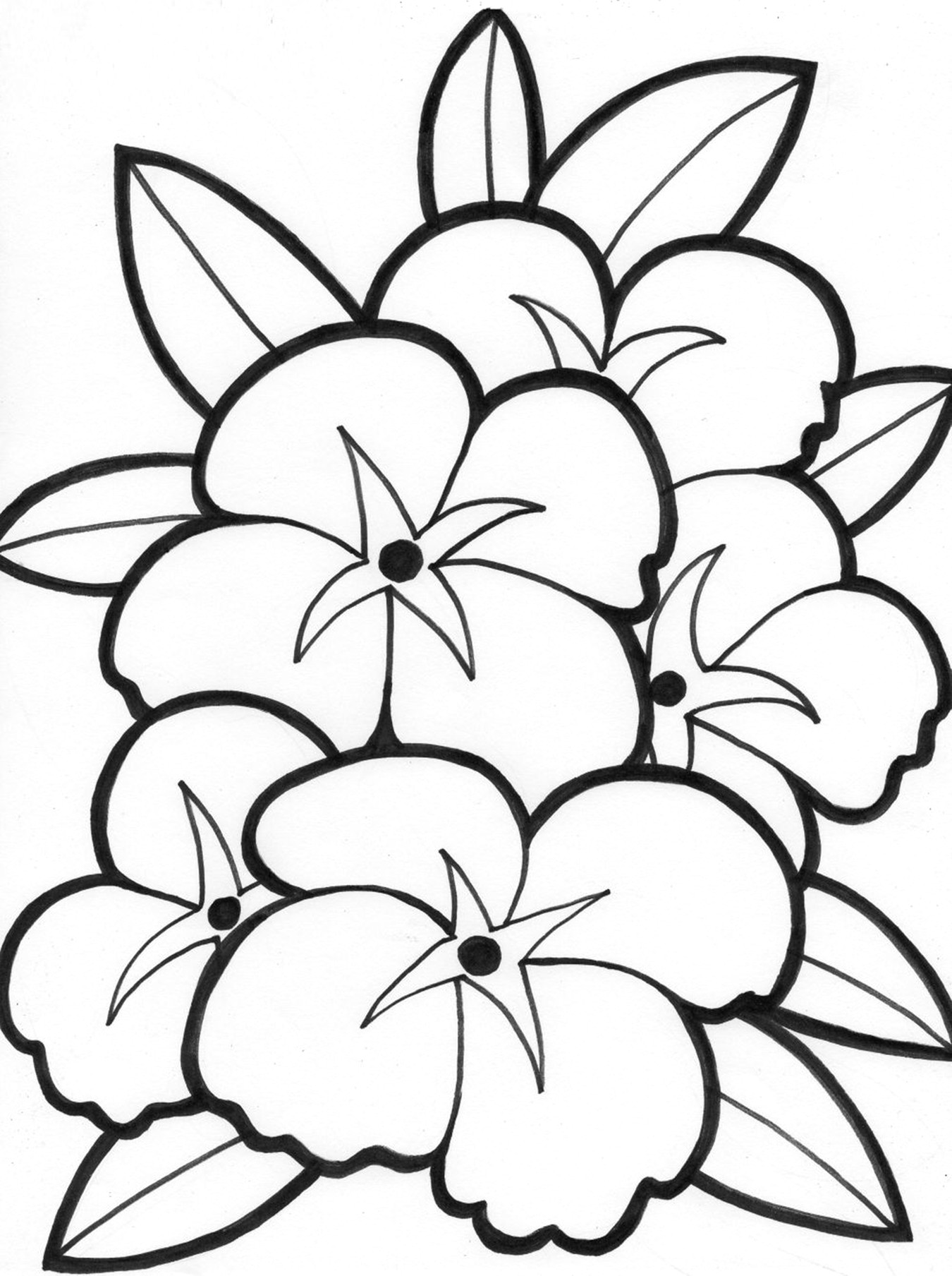 1350x1808 Free Printable Coloring Book Flowers Sun Moon Stars Pages To Print
