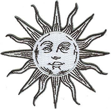 355x350 Buy Application Sun, Moon And Stars Silver Patch Online