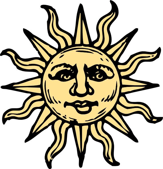 570x593 Celestial Sun Clipart
