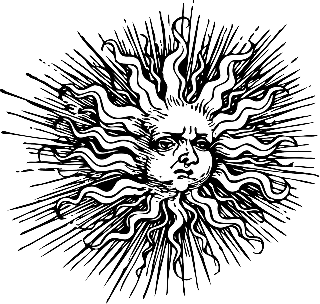 640x608 Drawing Sun Scene Huge Freebie! Download For Powerpoint