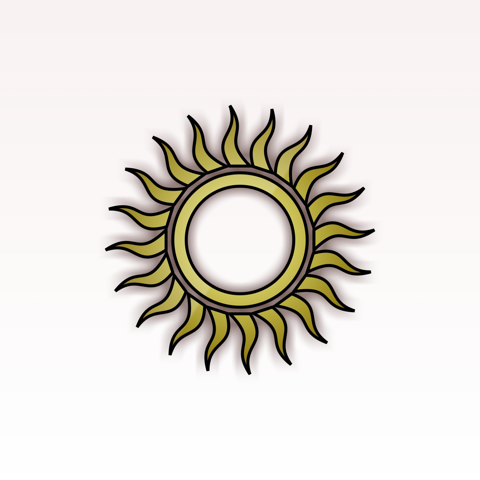 1920x1920 Drawing, Yellow, Sun, Flames, Symmetric