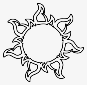 300x296 Drawn Sun Outline