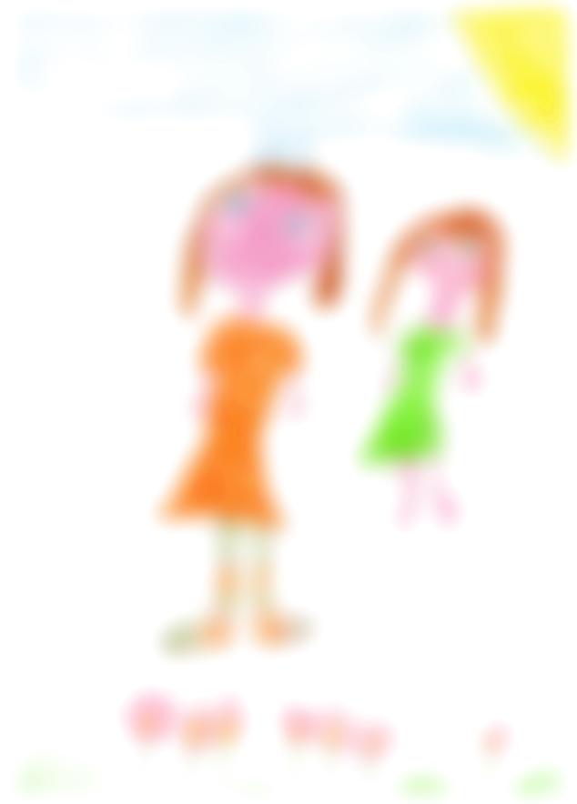 634x884 Art Child Art Pencil Drawing Woman And Child Sky Sun Grass