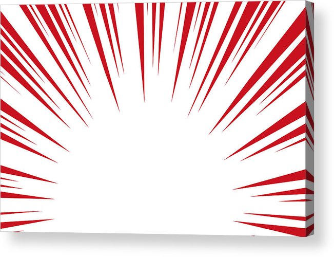 651x500 sun rays for comic books radial background vector acrylic print