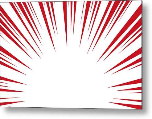 493x387 sun rays for comic books radial background vector metal print