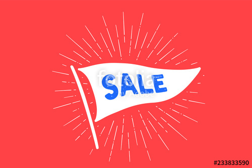 500x334 Flag Sale Old School Flag Banner With Text Sale Ribbon Flag