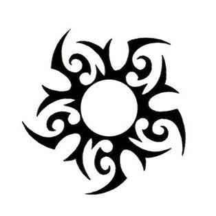 314x314 Tribal Sun Tattoos To Draw Ideas And Designs
