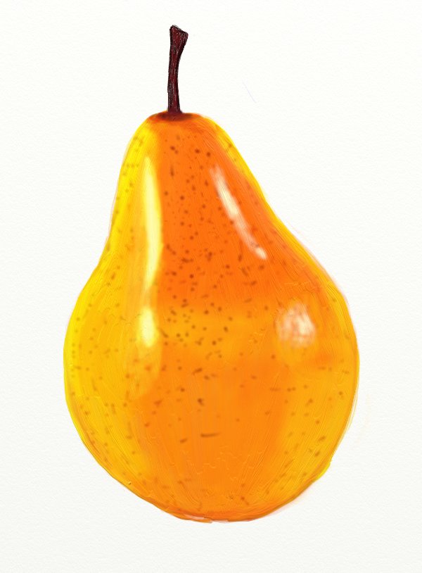 600x814 How To Draw A Pear