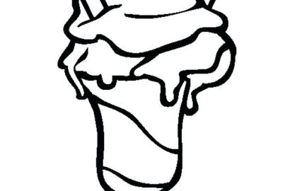420x270 Ice Cream Color Pages Printable Free Lovely Sundae Drawing
