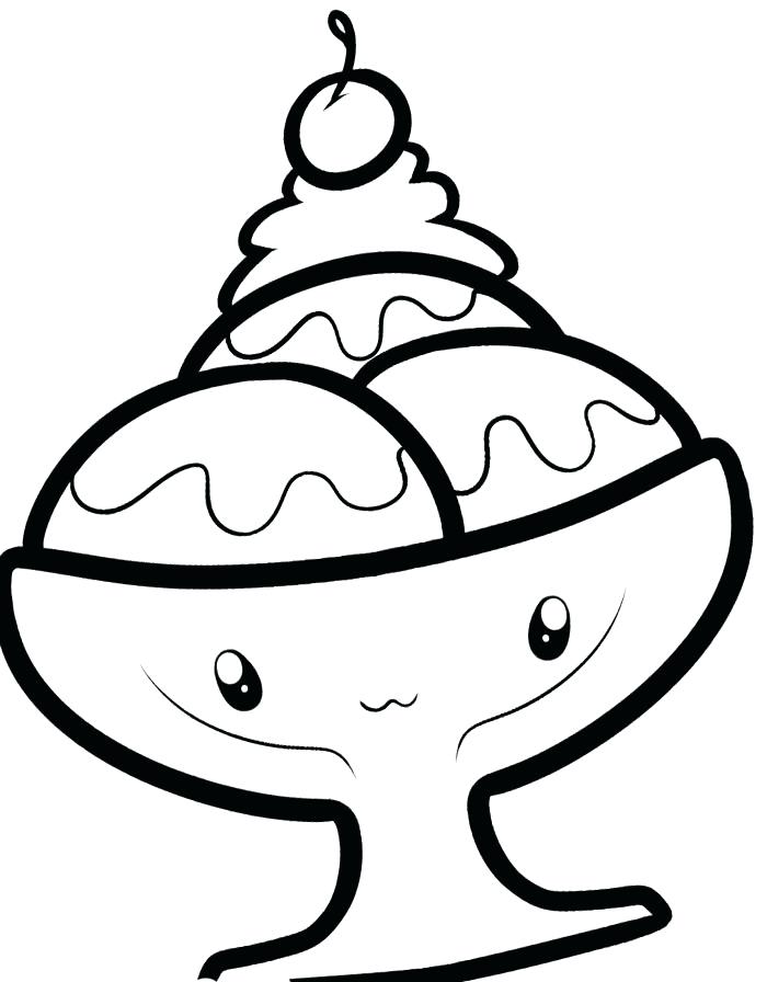 700x896 Images Of Ice Cream Sundae Coloring Page