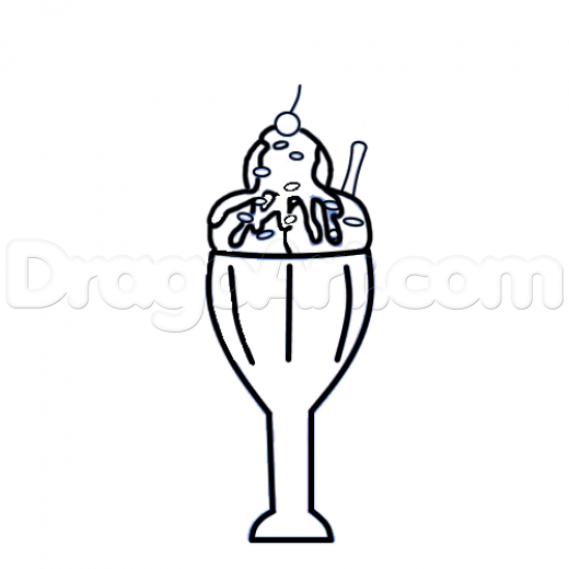 520x520 Step How To Draw A Sundae