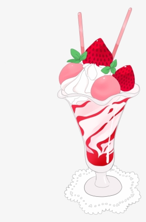 300x457 Sundae Parfait Ice Cream Milkshake Drawing