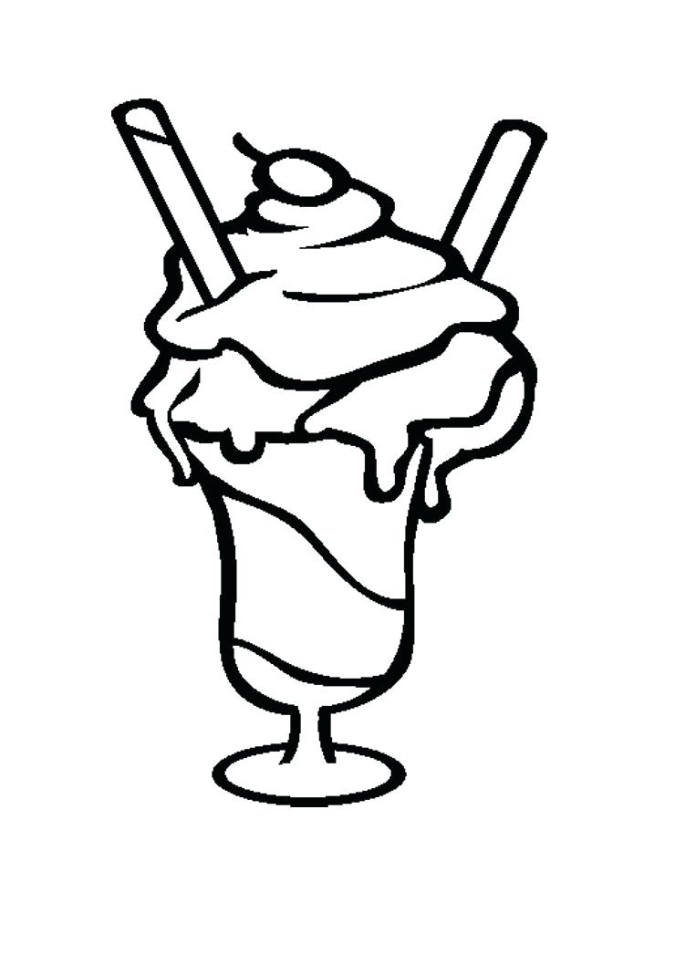 740x1047 Ice Cream Sundae Template
