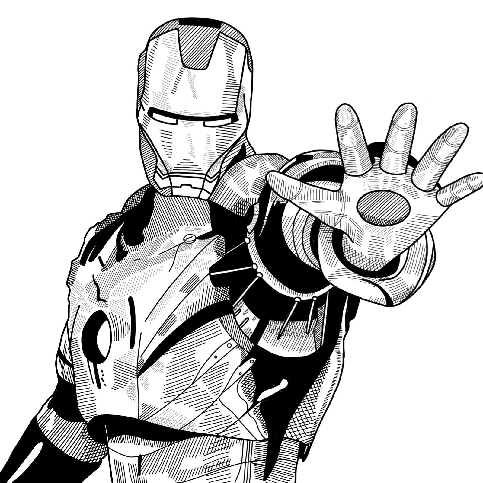 1600x1600 It Was An Iron Man Drawing Kind Of Sunday Morning Marvel