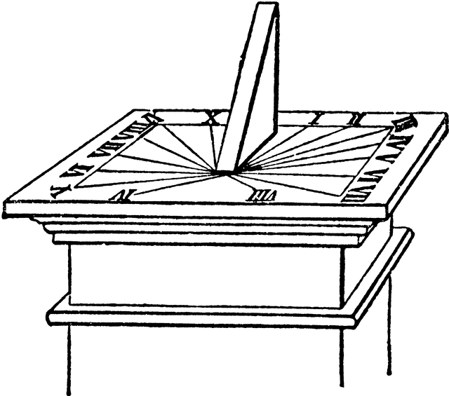640x565 Sundial Clipart Etc