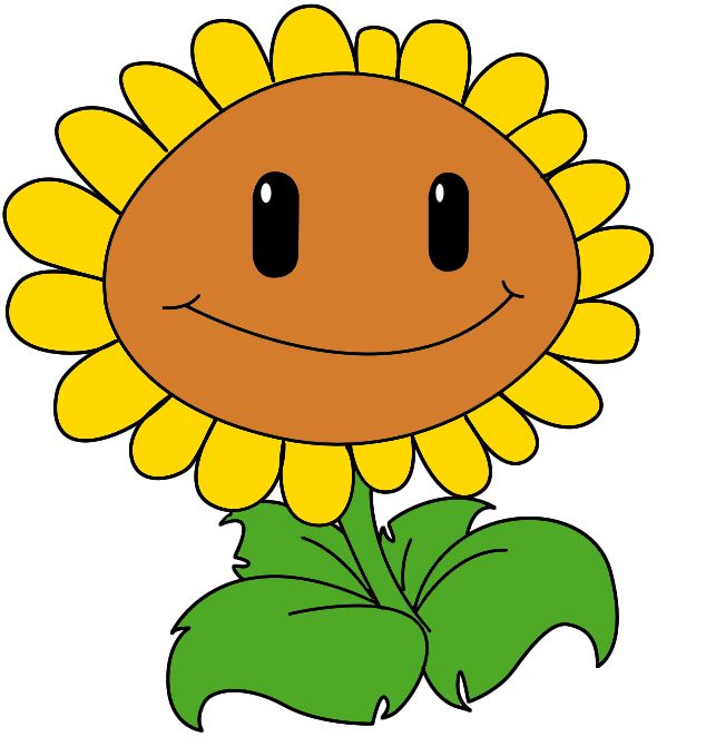 634x662 How To Draw The Sunflower From Plants Vs Zombies Draw Central