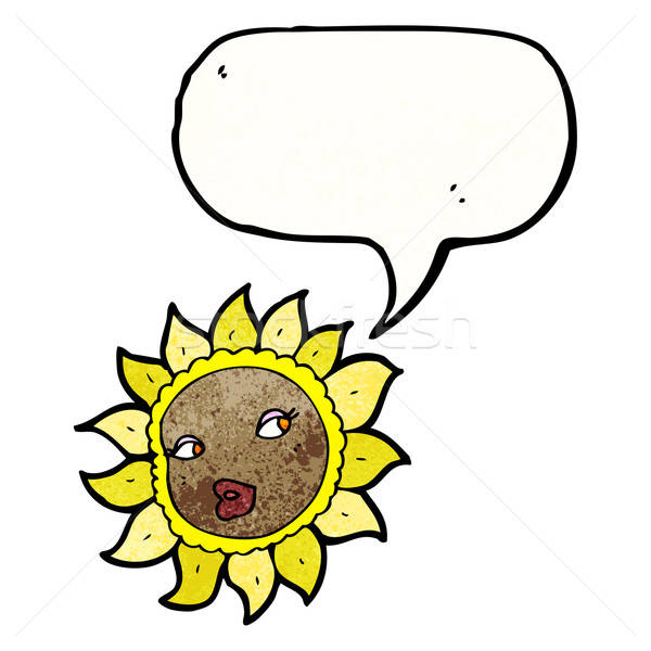 600x600 Cartoon Sunflower Vector Illustration Lineartestpilot