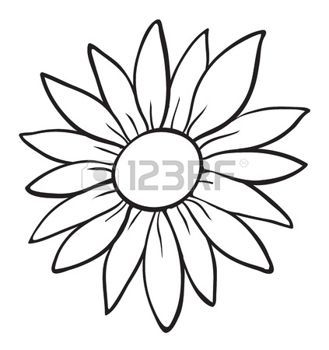 329x350 Simple Flower Outline Stock Photos Images, Royalty Free Simple