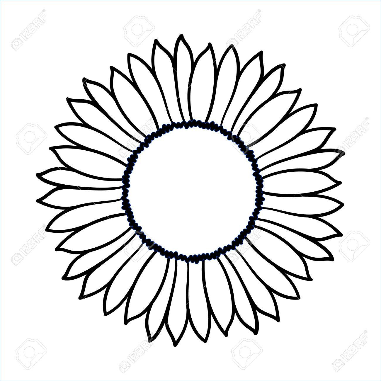 Sunflower Drawing Images Free
