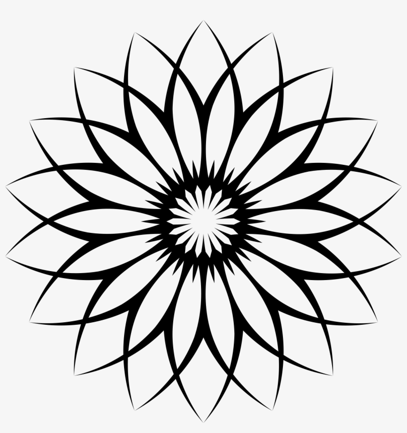 820x872 Flower Line Art Clip Art Royalty Free Download