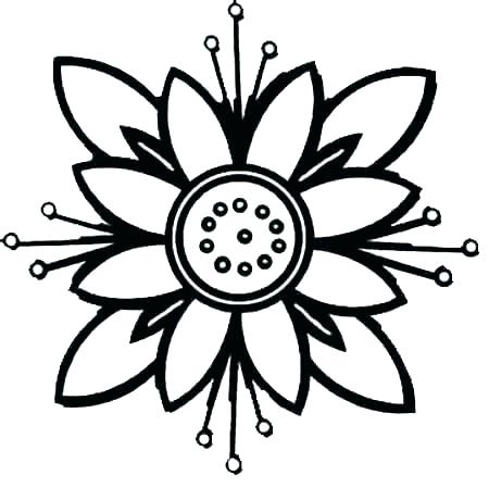 450x449 Flower Template For Coloring