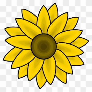 320x318 Sunflower August Clipart Drawing Clip Art