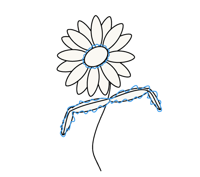Sunflower Line Drawing