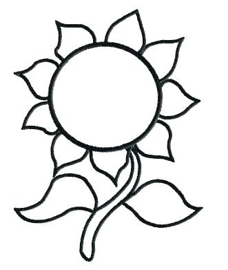 331x391 Sunflower Outlines