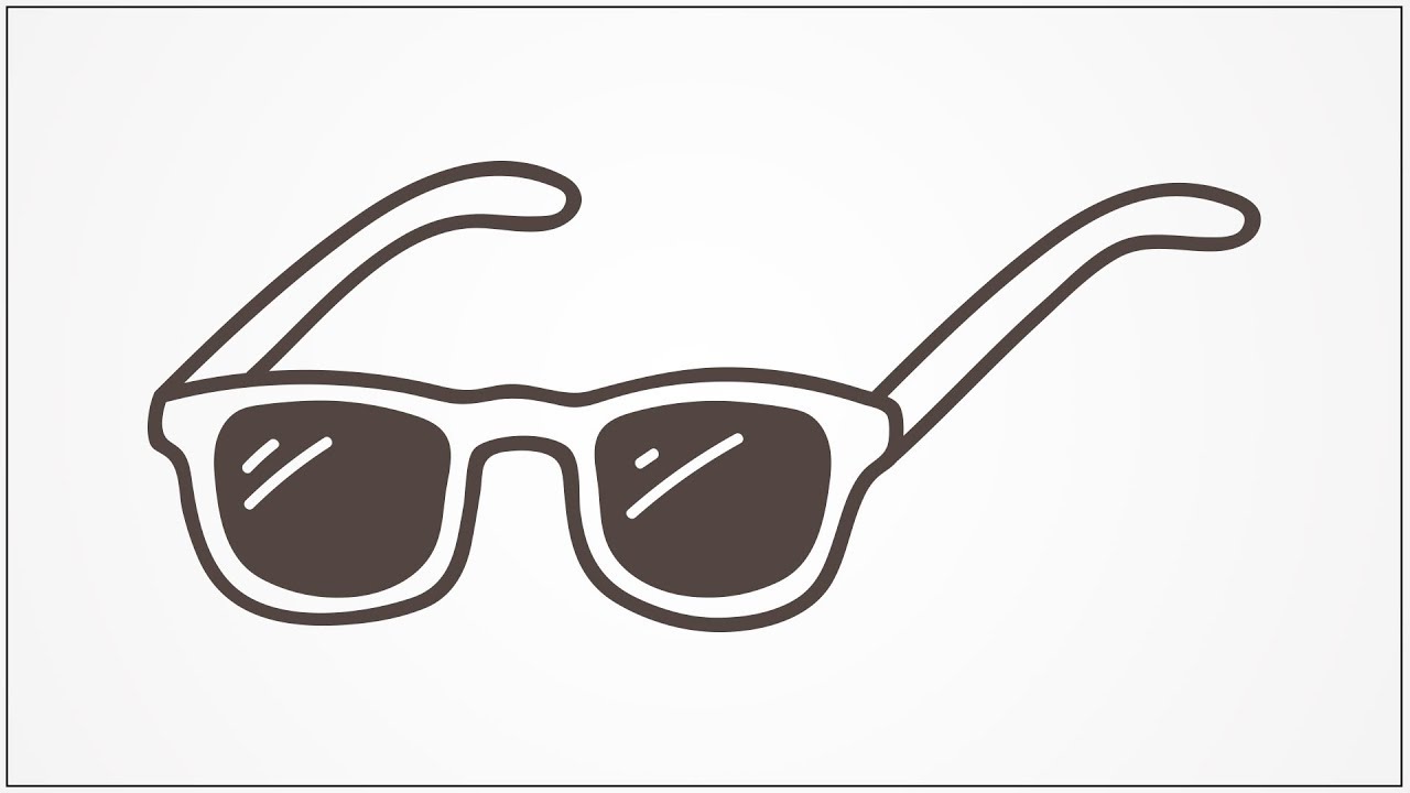 1280x720 How To Draw Sun Glasses Step