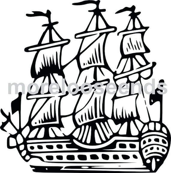 570x578 Drawn Anchor Pirate Ship Ships Drawing Free Worksheets Free