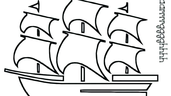 585x329 Pirate Ship Coloring