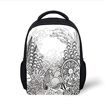 425x425 Iprint Kids School Backpack Aquarium,graphic Coral