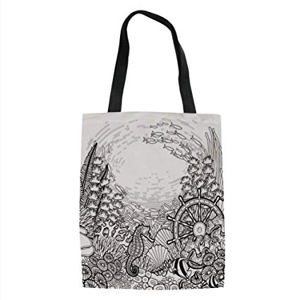 425x425 Iprint Aquarium,graphic Coral Reef With Sea Horse