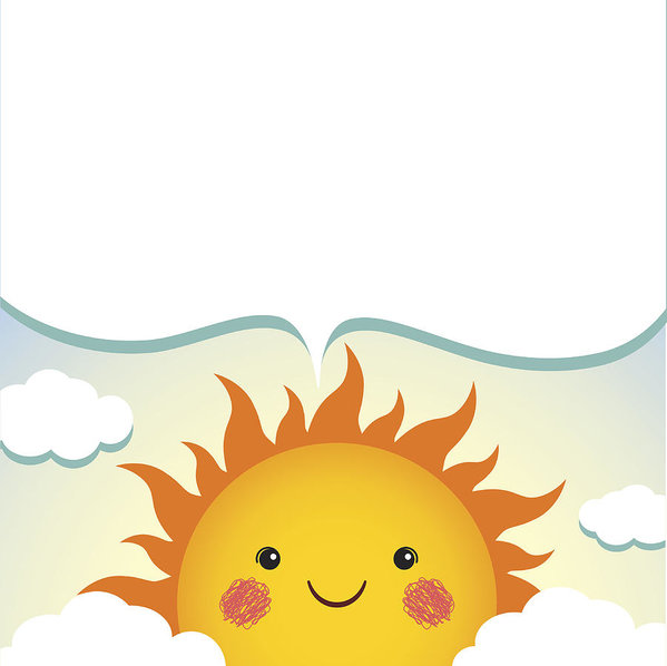599x598 Sunny Day Speech Bubble Art Print