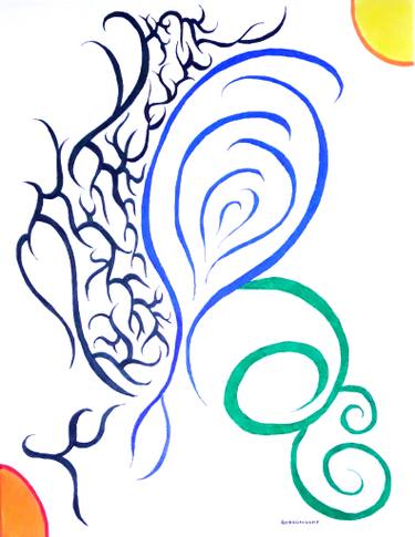 375x485 Sunrise Sunset Drawing